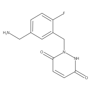 1-[[5-(Aminomethyl)-2-fluorophenyl]methyl]-1,2-dihydro-3,6-pyridazinedione结构式