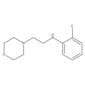 2-fluoro-N-[2-(morpholin-4-yl)ethyl]aniline结构式