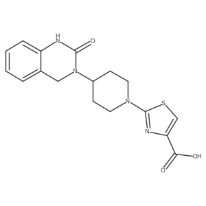 2-[4-(2-Oxo-1,4-dihydroquinazolin-3(2h)-yl)piperidin-1-yl]-1,3-thiazole-4-carboxylic acid Structure