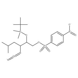 [(2S,3S)-3-azido-2-[tert-butyl(dimethyl)silyl]oxy-5-methylhexyl] 4-nitrobenzenesulfonate Structure