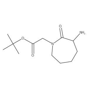 Tert-butyl 2-(3-amino-2-oxoazepan-1-yl)acetate Structure