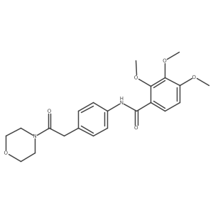 2,3,4-trimethoxy-N-{4-[2-(morpholin-4-yl)-2-oxoethyl]phenyl}benzamide结构式