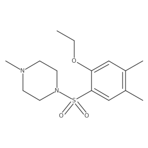1-[(2-Ethoxy-4,5-dimethylphenyl)sulfonyl]-4-methylpiperazine结构式