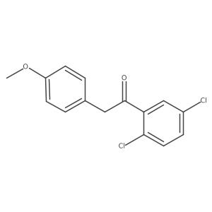 1-(2,5-Dichlorophenyl)-2-(4-methoxyphenyl)ethan-1-one Structure