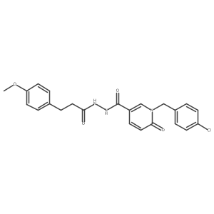1-(4-chlorobenzyl)-N'-(3-(4-methoxyphenyl)propanoyl)-6-oxo-1,6-dihydropyridine-3-carbohydrazide Structure
