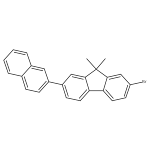2-bromo-9,9-dimethyl-7-(naphthalene-2-yl)-9H-fluorene结构式