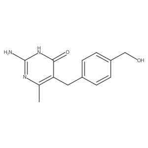 2-Amino-5-(4-(hydroxymethyl)benzyl)-6-methylpyrimidin-4-ol Structure