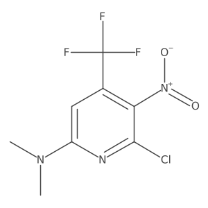 (6-Chloro-5-nitro-4-trifluoromethyl-pyridin-2-YL)-dimethyl-amine结构式