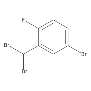 4-Bromo-2-(dibromomethyl)-1-fluorobenzene结构式