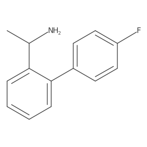 1-[2-(4-Fluorophenyl)phenyl]ethan-1-amine Structure