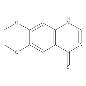 6,7-Dimethoxyquinazoline-4-thiol结构式