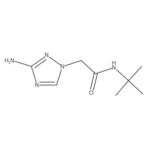 2-(3-Amino-1H-1,2,4-triazol-1-YL)-N-tert-butylacetamide结构式