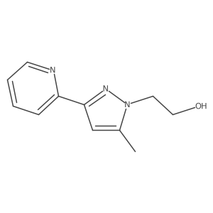 3-(2-Pyridinyl)-5-methyl-1H-pyrazole-1-ethanol结构式
