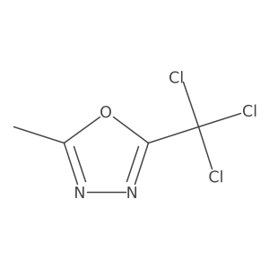 2-Methyl-5-(trichloromethyl)-1,3,4-oxadiazole结构式