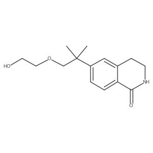 6-[2-(2-Hydroxy-ethoxy)-1,1-dimethyl-ethyl]-3,4-dihydro-2H-isoquinolin-1-one Structure
