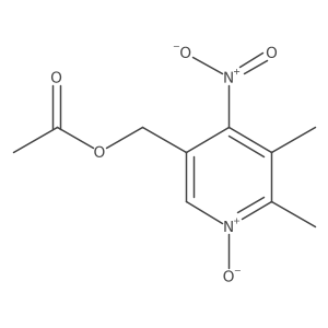 5-Acetoxymethyl-2,3-dimethyl-4-nitropyridine-1-oxide结构式