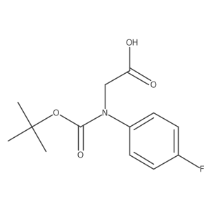 2-{[(Tert-butoxy)carbonyl](4-fluorophenyl)amino}acetic acid Structure