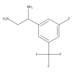 (1R)-1-[5-Fluoro-3-(trifluoromethyl)phenyl]ethane-1,2-diamine结构式