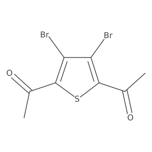 1,1'-(3,4-Dibromothiophene-2,5-diyl)bis(ethan-1-one) Structure