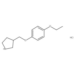 3-((4-Ethoxyphenoxy)methyl)pyrrolidine hydrochloride结构式