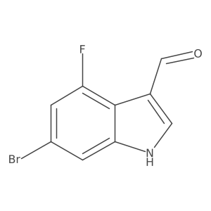6-Bromo-4-fluoro-1h-indole-3-carbaldehyde Structure