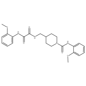 N1-((1-((2-methoxyphenyl)carbamoyl)piperidin-4-yl)methyl)-N2-(2-(methylthio)phenyl)oxalamide Structure
