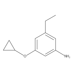 3-Cyclopropoxy-5-ethylaniline Structure