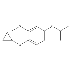 (2-Cyclopropoxy-5-isopropoxyphenyl)(methyl)sulfane Structure