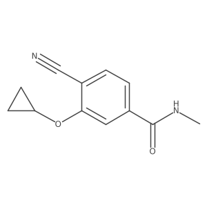 4-Cyano-3-cyclopropoxy-N-methylbenzamide Structure