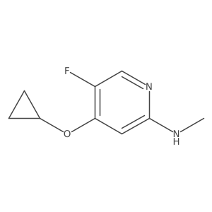 4-Cyclopropoxy-5-fluoro-N-methylpyridin-2-amine Structure