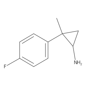 2-(4-Fluorophenyl)-2-methylcyclopropan-1-amine Structure