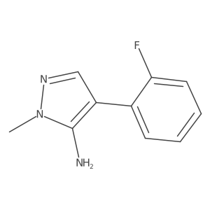 4-(2-Fluorophenyl)-1-methyl-1H-pyrazol-5-amine结构式