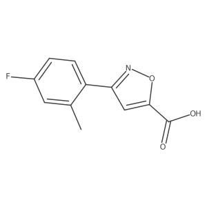 3-(4-Fluoro-2-methylphenyl)-1,2-oxazole-5-carboxylic acid结构式