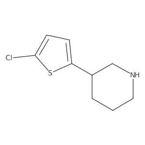 3-(5-Chlorothiophen-2-yl)piperidine Structure