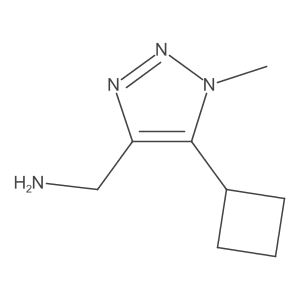 (5-cyclobutyl-1-methyl-1H-1,2,3-triazol-4-yl)methanamine结构式