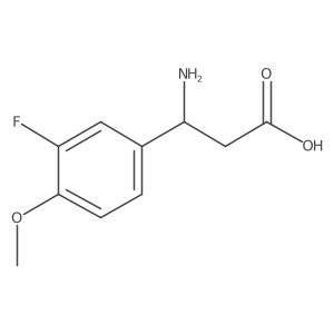 (R)-3-Amino-3-(3-fluoro-4-methoxyphenyl)propanoic acid Structure