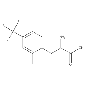 2-Amino-3-[2-methyl-4-(trifluoromethyl)phenyl]propanoic acid Structure