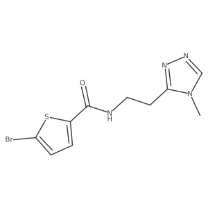 5-Bromo-N-(2-(4-methyl-4h-1,2,4-triazol-3-yl)ethyl)thiophene-2-carboxamide Structure