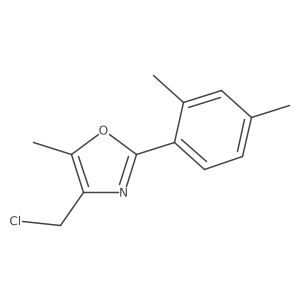 4-(Chloromethyl)-2-(2,4-dimethylphenyl)-5-methyl-1,3-oxazole结构式