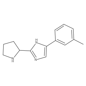 4-(3-Methylphenyl)-2-(pyrrolidin-2-yl)-1H-imidazole Structure