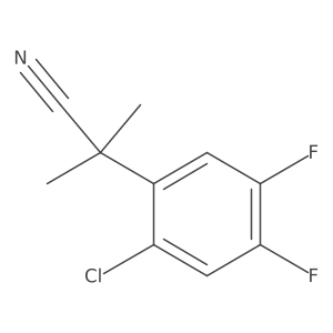 2-(2-Chloro-4,5-difluorophenyl)-2-methylpropanenitrile结构式