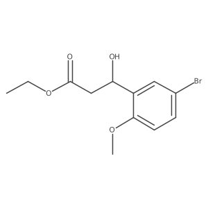 Ethyl 3-(5-bromo-2-methoxyphenyl)-3-hydroxypropanoate Structure