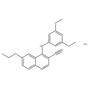 4-((3,5-Dimethoxyphenyl)amino)-6-ethoxyquinoline-3-carbonitrile hydrochloride Structure