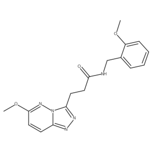 3-(6-methoxy-[1,2,4]triazolo[4,3-b]pyridazin-3-yl)-N-(2-methoxybenzyl)propanamide Structure