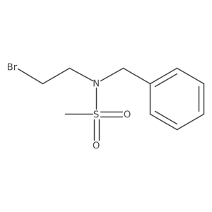 N-benzyl-N-(2-bromoethyl)methanesulfonamide结构式