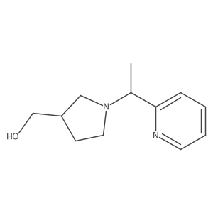 (1-(1-(Pyridin-2-yl)ethyl)pyrrolidin-3-yl)methanol Structure
