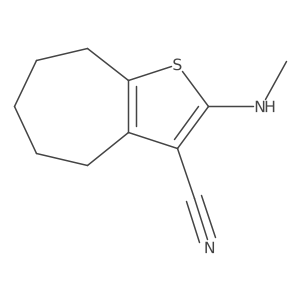 2-(methylamino)-4H,5H,6H,7H,8H-cyclohepta[b]thiophene-3-carbonitrile Structure