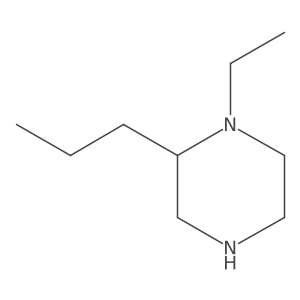 1-Ethyl-2-propylpiperazine Structure