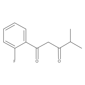 1-(2-Fluorophenyl)-4-methylpentane-1,3-dione Structure