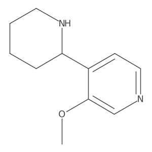 (S)-3-Methoxy-4-(piperidin-2-yl)pyridine Structure